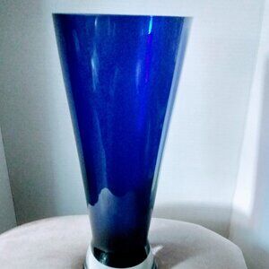 COBALT BULE VASE LSA HANDCRAFTED IN POLAND